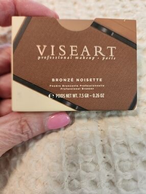 Viseart Bronze Noisette Compact Bronzer - Brown, Cream Accents